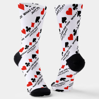 Welche Karte hast du gerade gespielt? Spaß mit vie Socken
