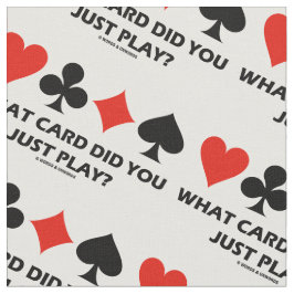 Welche Karte spielten Sie gerade? Vier Stoff