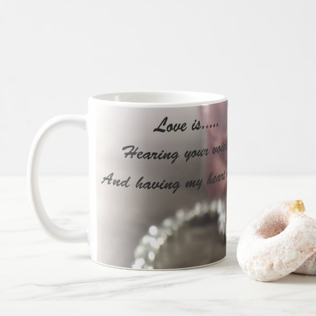 Welche Liebe ist Kaffeetasse (Mit Donut)