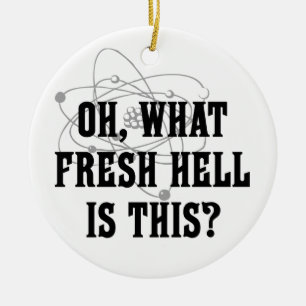 Welche neue Hölle ist diese? Keramikornament