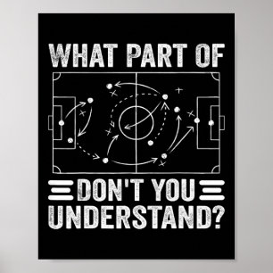 Welchen Teil des Fußballs verstehst du nicht Fußba Poster