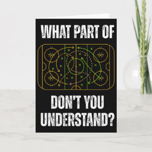 Welchen Teil des Hockey verstehst du nicht Lustig  Karte