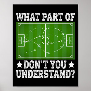 Welchen Teil Verstehst Du Nicht Fußballspielfeld D Poster