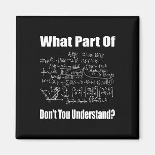 Welchen Teil von Don't You Understand Funny Math T Magnet