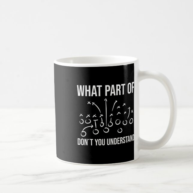 Welchen Teil von Verstehst du nicht - Fußballtrain Kaffeetasse (Rechts)