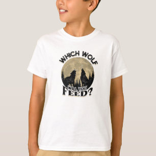 Welchen Wolf wirst du füttern - Wildtiere T-Shirt