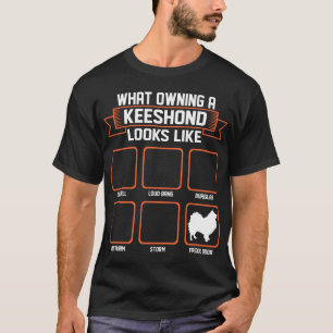 Welcher besitzende Keeshond-Hund wie lustiges T-Shirt