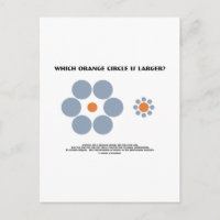 Welcher orangefarbene Kreis ist größer? (optische