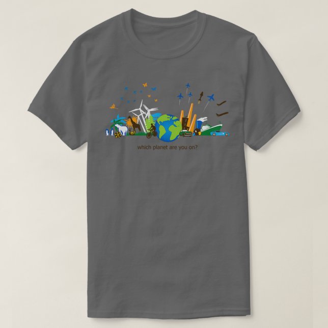 Welcher Planet bist du auf Version? T-Shirt (Design vorne)