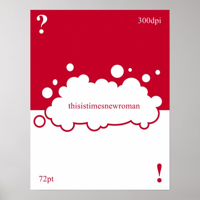 Welcher Schriftart? 72 Punkte Neu Roman Poster (Vorne)