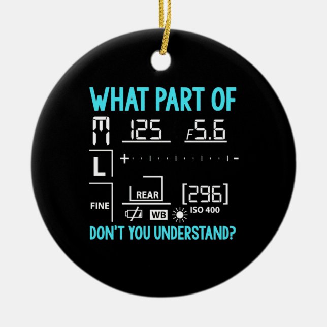 Welcher Teil des Fotografen Keramik Ornament (Vorne)