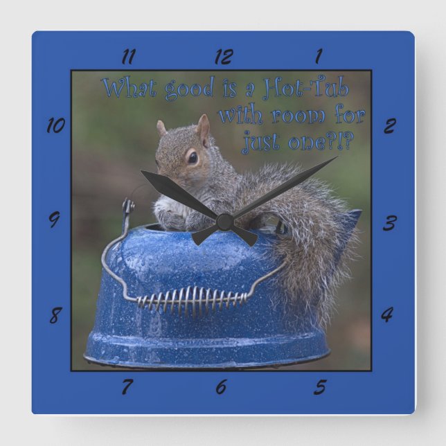 Welches gute ist eine Heiß-Wanne mit Raum für Quadratische Wanduhr (Vorderseite)