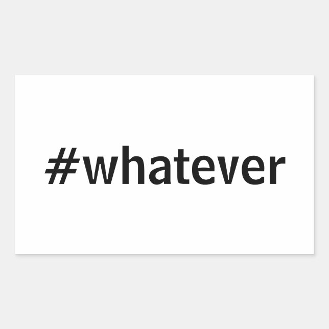 Welches Hashtag Rechteckiger Aufkleber (Vorderseite)