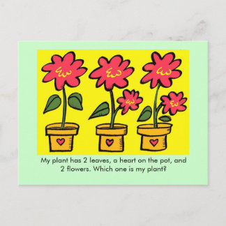 Welches ist meine Pflanze? Postkarte