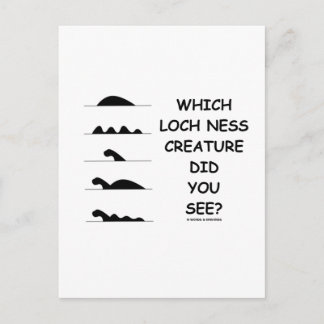 Welches Loch Ness Kreatur hast du gesehen? Postkarte