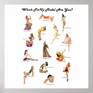 Welches PinUp-Modell bist du? Poster