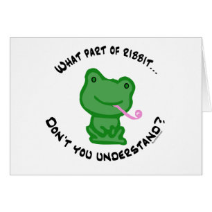 Welches Teil von Ribbit…