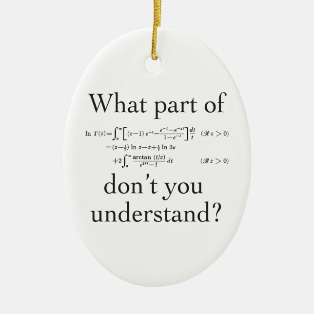 Welches Teils… Keramik Ornament (Vorne)