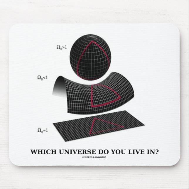 Welches Universum leben Sie herein? (Physik-Spaß) Mousepad (Vorne)