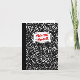 Welcome Aboard Comp Notebook Karte