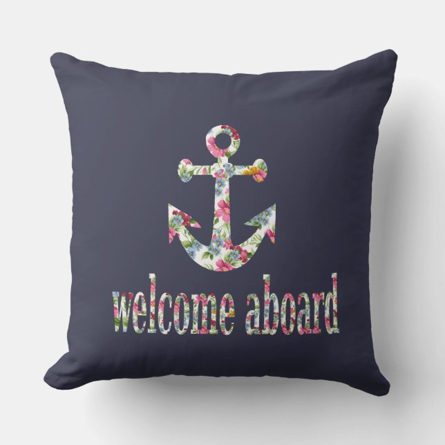 welcome aboard kissen (Vorderseite)