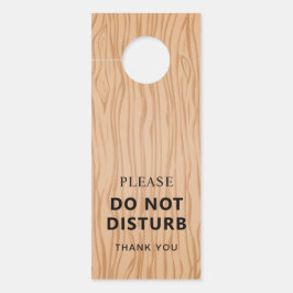 Welcome and Do Not Disturb Wood Pattern Türanhänger
