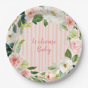 Welcome Baby 9" Dinner Teller - Babydusche