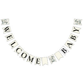 "Welcome Baby" BABY SHOWER Wimpelkette