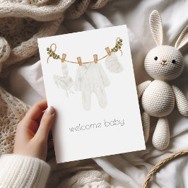 Welcome Baby Boho Glückwunschkarte Karte