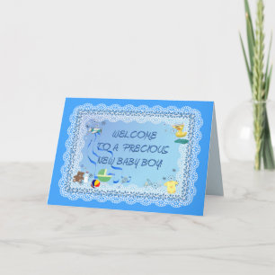 WELCOME BABY BOY! Card Karte