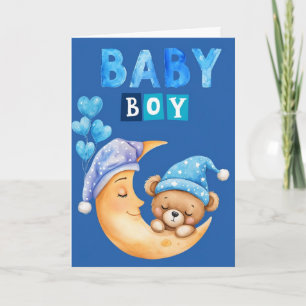 Welcome Baby Boy Karte