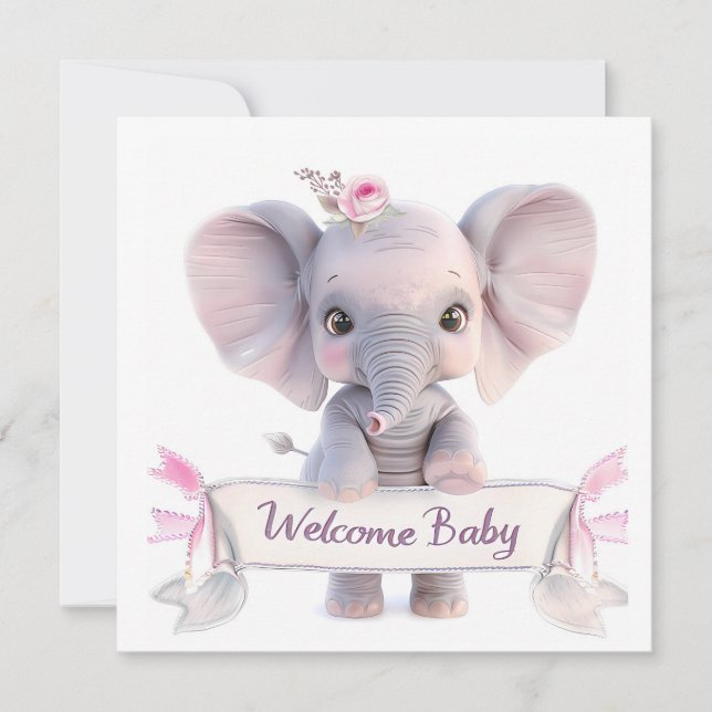 Welcome Baby Card (Vorderseite)