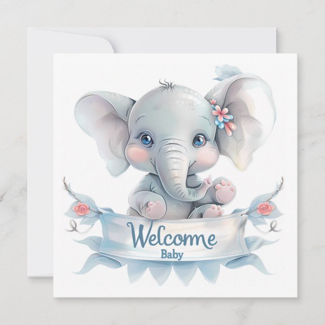 Welcome Baby Card (Vorderseite)
