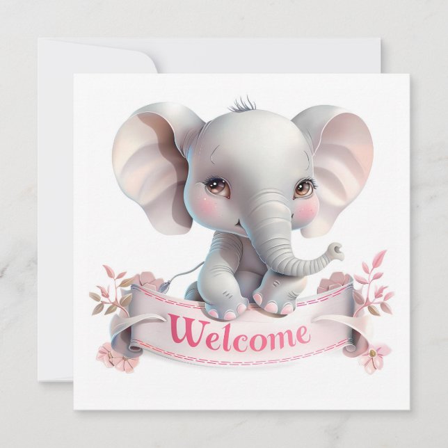 Welcome Baby Card (Vorderseite)