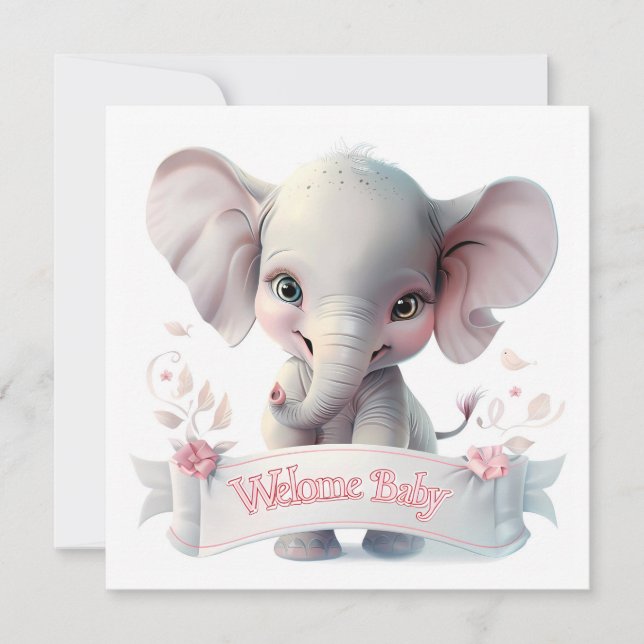Welcome Baby Card (Vorderseite)