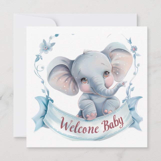 Welcome Baby Card (Vorderseite)