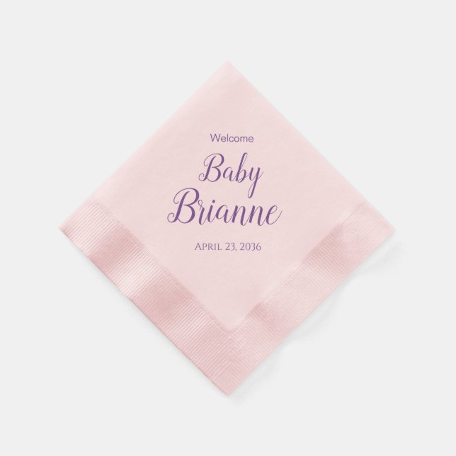 Welcome Baby Dusche Party Napkins Personalisiert Serviette