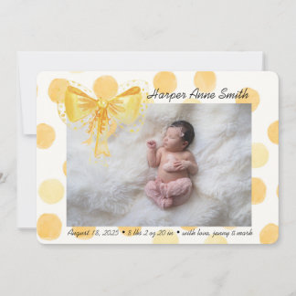 Welcome Baby Girl Ankündigung