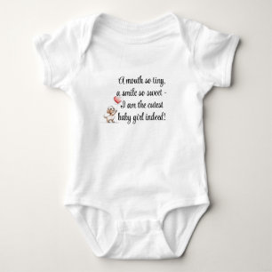 Welcome Baby Girl, Niedlich Baby Gift, Dog & Ballo Strampler