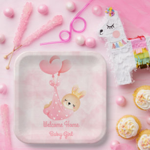 Welcome Baby Girl Pappteller