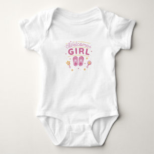 Welcome Baby Girl Strampler