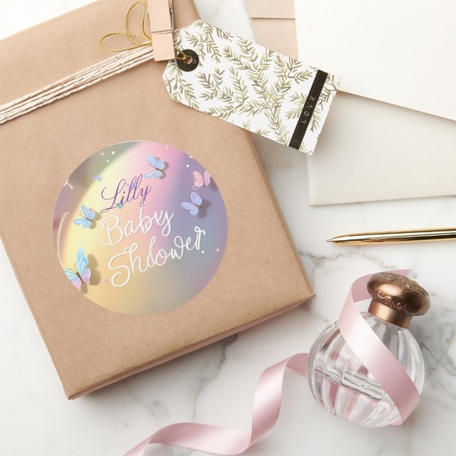 Welcome Baby Lily – Butterfly Baby Girl Sticker (Von Creator hochgeladen)