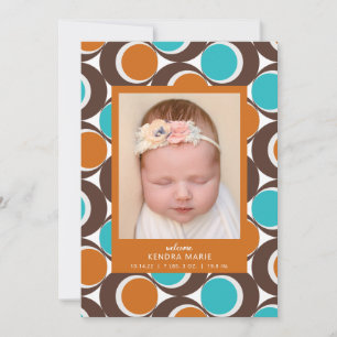 WELCOME BABY   Moderne Abstrakte Geburtsankündigun Ankündigung