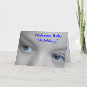Welcome Baby Witchling - Wiccan New Baby Card Karte