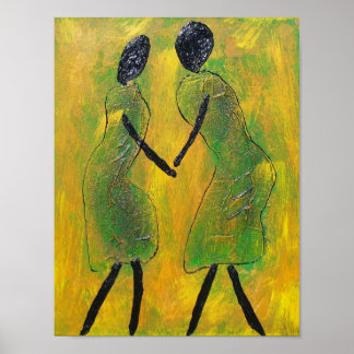 Welcome Back - African Art Print Poster