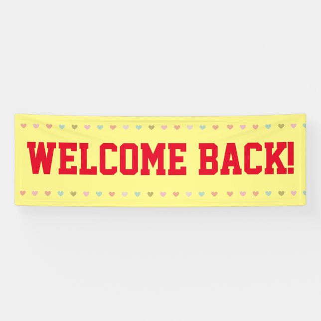 Welcome Back - Banner (Horizontal)