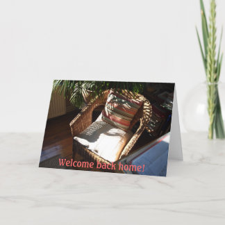 Welcome Back Card Karte