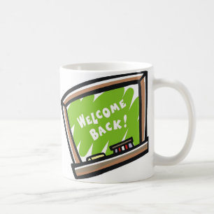 Welcome Back Chalkboard Kaffeetasse