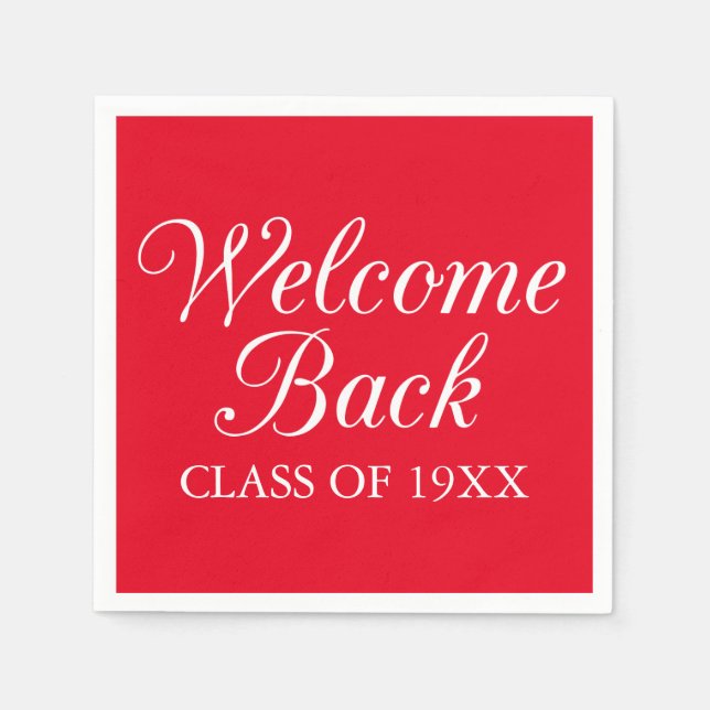 Welcome Back Class Serviette (Vorderseite)