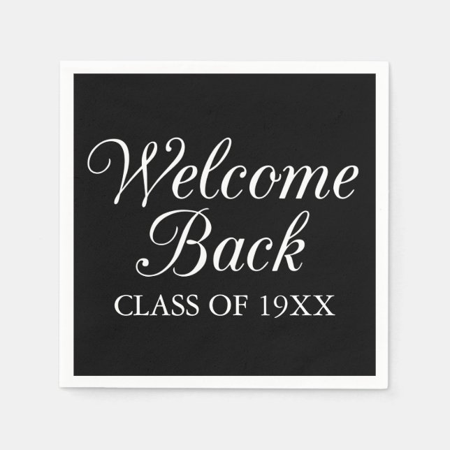 Welcome Back Class Serviette (Vorderseite)